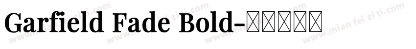 Garfield Fade Bold字体转换